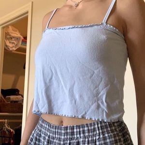 baby blue pacsun tank top💙🤍